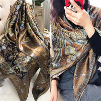 Foulard Châle en soie naturelle